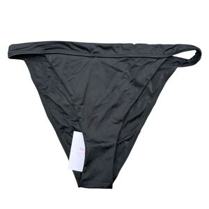 Andie Bikini Bottoms Medium Black The Caicos High Waist Cheeky Beach Swim